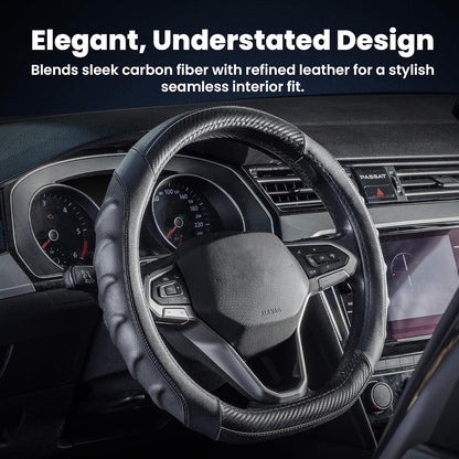 Vyonix carbon fiber steering wheel cover interior style detail