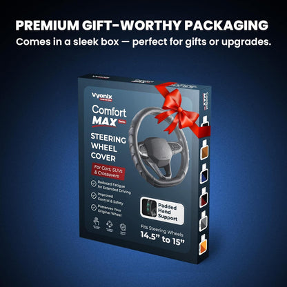 Vyonix carbon fiber steering wheel cover packaging