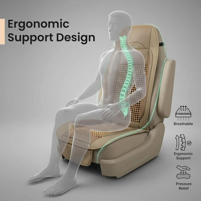 Vyonix RV beaded seat cover ergonomic support design detail